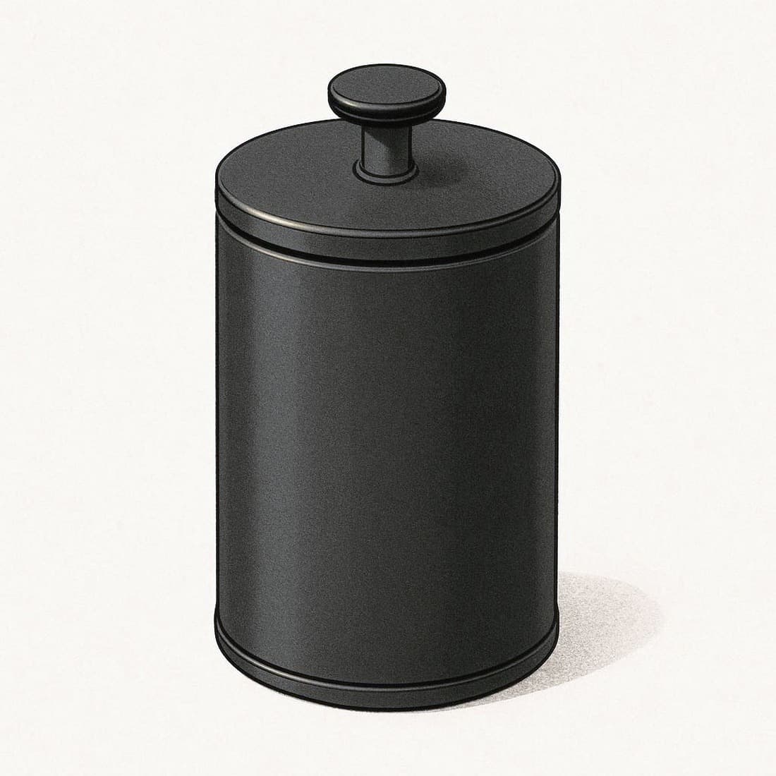 Our drawing of the Airscape Classic Coffee Canister