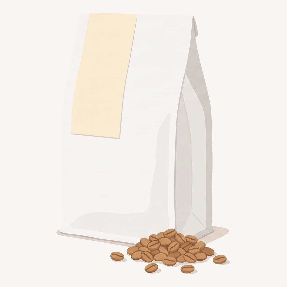 Our drawing of the Coffee Bros. Light Roast Coffee bag