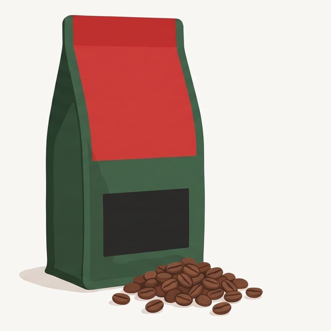 Our drawing of the Volcanica Coffee Sumatra Mandheling Coffee USDA Organic bag
